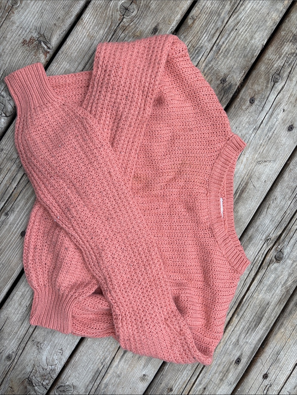 Ardene Dusty Pink Crewneck Knit Sweater